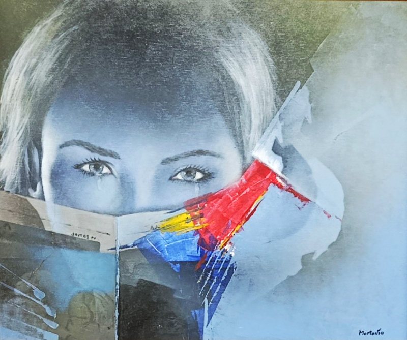 Composición en azules